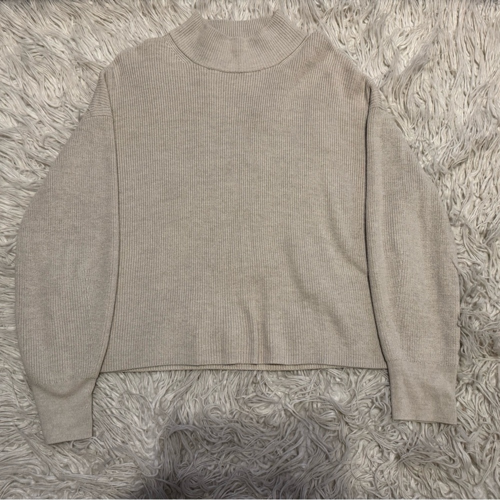 Lululemon Merino Wool-Blend Ribbed Turtleneck Sweater
